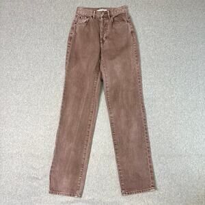 PacSun Jeans Light Brown Womens Size 22 Straight Leg Button Fly Denim Eco Dad